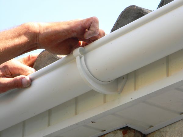 Plastic Gutter Repair in Peachtree City